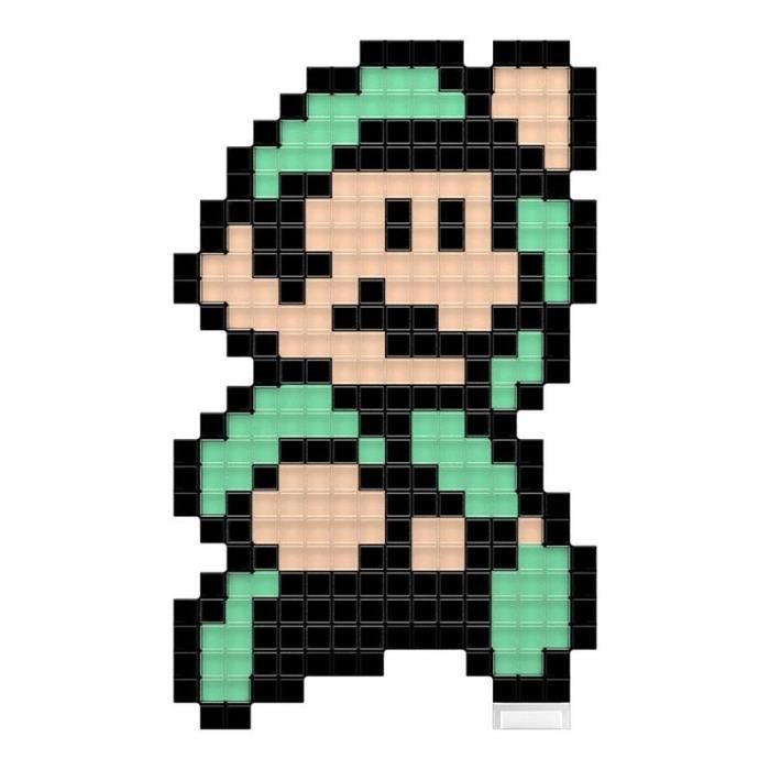 Pdp Pixel Pals Figurine Panneau Lumineux Luigi De Super Mario Bros 3 Pixel Art Piles Aaa Non Incluses Cdiscount Jeux Jouets