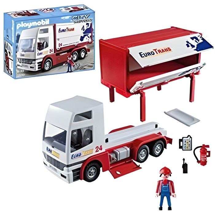 Playmobil 9370. Euro Trans Truck. Cdiscount Jeux Jouets