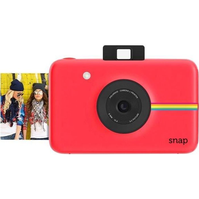 Appareil photo numérique compact avec PhotoPrinter - POLAROID SNAP - Rouge - 10 Mégapixels - Carte microSD