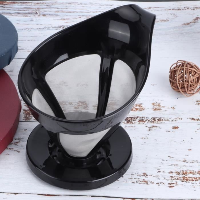 Filtre à Café Inox Réutilisable Taille 4 – Avec Poignée, Permanent, Écologique – Alternative Aux Filtres Jetables