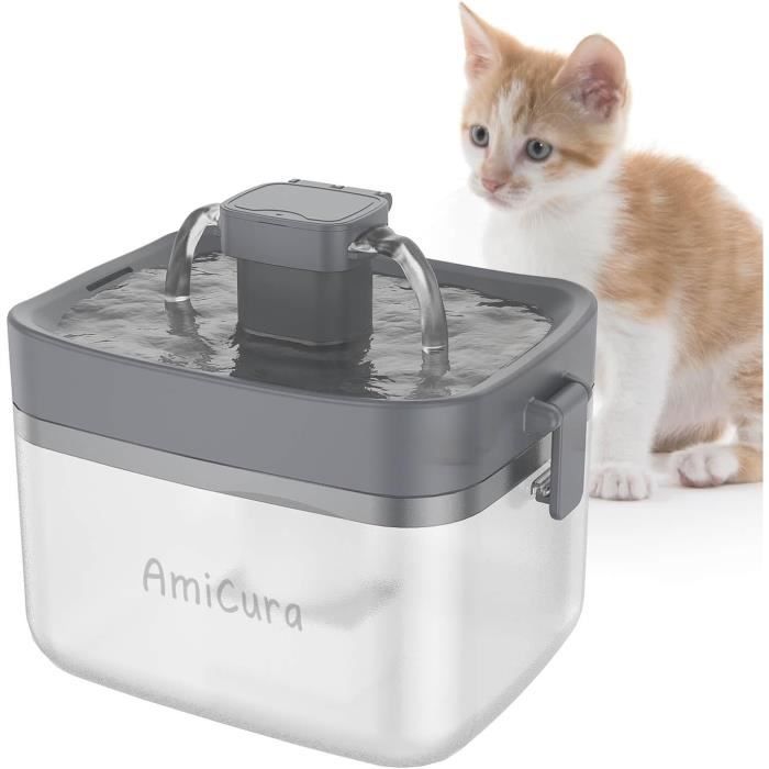 Fontaine à Eau Automatique Pour Chat/chien 2,2 L - Filtre Remplaçable, Silencieuse, Protection Anti-sèche - USB - 3