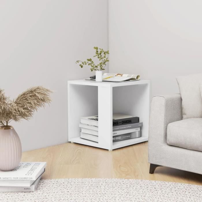 STOEX-Digital Club Table dappoint Blanc 33x33x345 cm Aggloméré(109751)