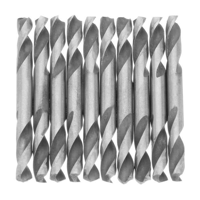 Lot De 10 Forets HSS Revêtus Titane - Double Extrémité, Diamètre 5,2 Mm - Pour Métaux, Acier Inox - Longueur 54 Mm