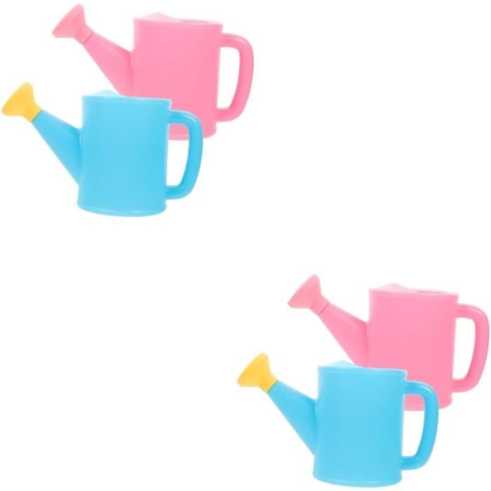 Arrosoir de jardinage en plastique rose - TRAHOO - Arrosoir de 1,5 L pour plantes d'intérieur et