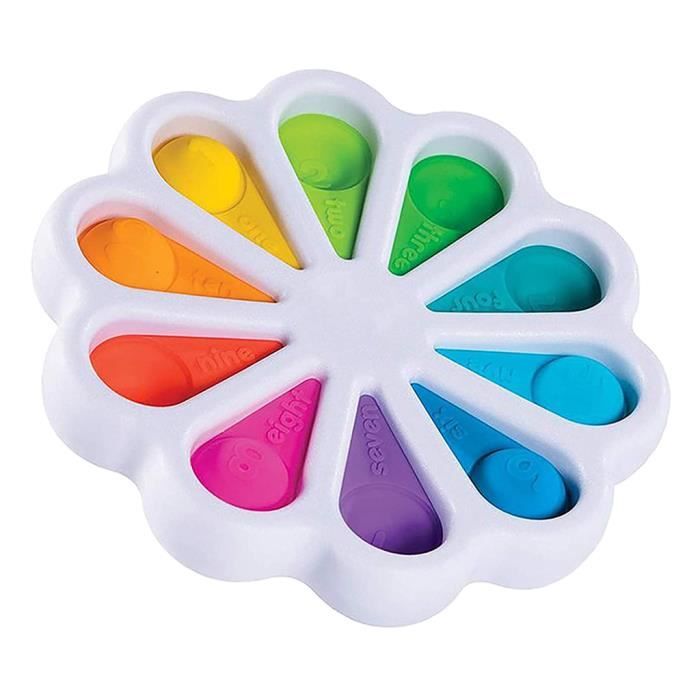 KEWUF Lot De 12 Anneaux Sensoriels En Silicone – Anti-stress, Texturés, Couleurs Variées