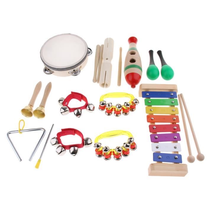 Jojoin Jouets Instrument De Musique Enfant - Instrument De Musique Bebe Avec Tambour Xylophone - Jouet Enfant Bebe 1 2 3 4 Ans - Jeux Montessori 2 Ans - Cadeau Paques Enfants