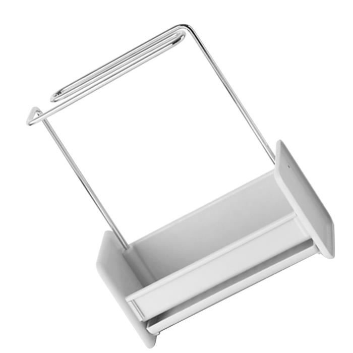 Organisateur De Cuisine Ftvogue - Porte-torchons + Rangement éponge/savon - Avec évacuation D'eau - Plastique Beige Ou Gris