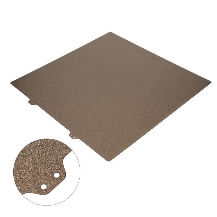Toaiot Plaque De Construction Magnétique PEI Double Face 310x310mm - Flexible Amovible Dorée + PEI Lisse Pour CR-10 Et Imprimantes 3D