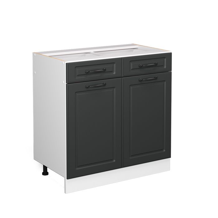 Meuble Sous-Plan De Cuisine 80 Cm – Fame-Line VICCO – Blanc Brillant – Kitchenette Moderne