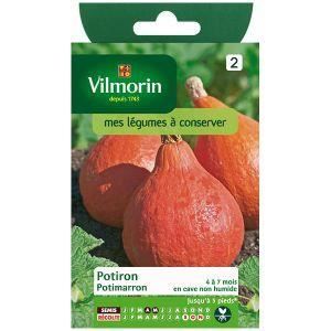 Potiron potimarron - VILMORIN - Graines - Variété riche en vitamines - Goût fin - Conservation hiver