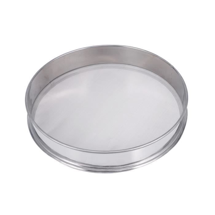 Tamis Farine Inox 80 Mesh – Grand Tamis Rond Anti-Adhésif, Passoire Fine Acier 304 Pour Cuisson & Pâtisserie