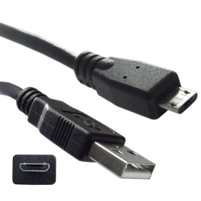 VSHOP® Câble Data et Charge Micro USB Pour manette ps4, xbox one etc.. -  3,0 m - Cdiscount Informatique