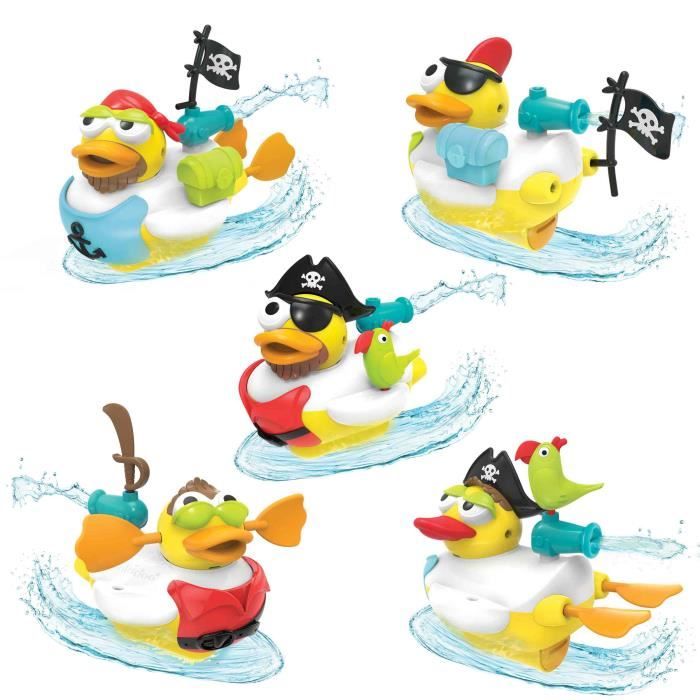 Jouet de bain - Yookidoo - Jet Duck - Caneton pirate - 15 accessoires pirates - Cdiscount 
