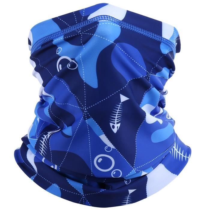Cache-Cou Bandana Damier Arc-en-Ciel Homme Femme - Polyvalent, Léger, Respirant En 100% Polyester