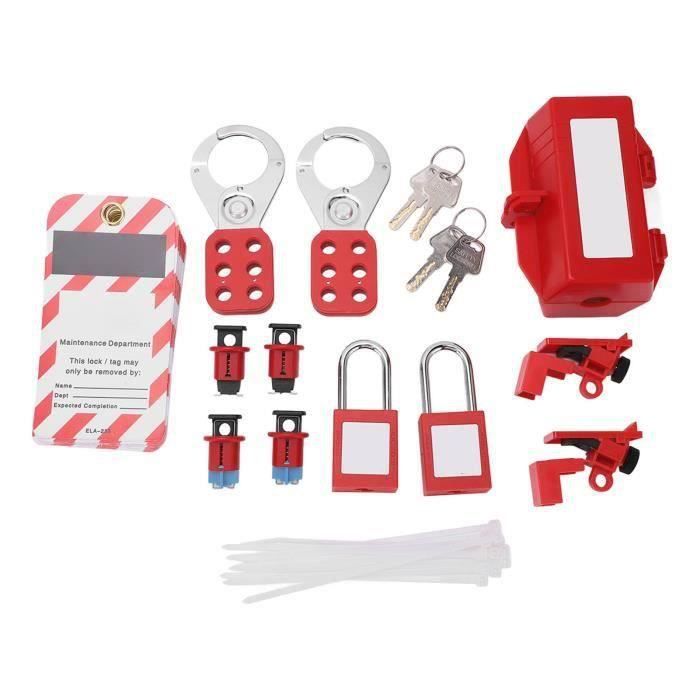 RA15159-Kit d'étiquetage de verrouillage Disjoncteur électrique Lockout ...