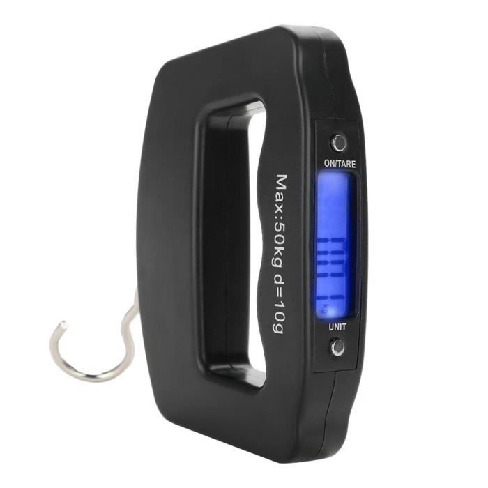 Balance Numérique Portable Verte – Pèse Jusqu'à 50 Kg, Idéale Pour Bagages, Randonnée, Cuisine