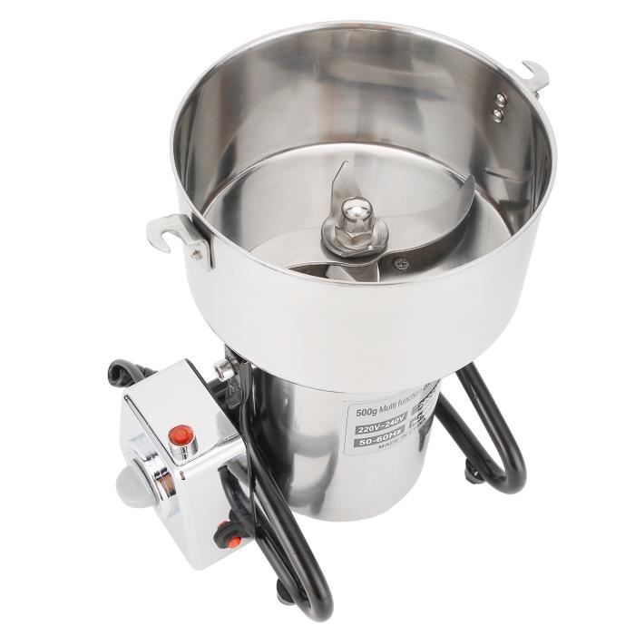 Moulin à Grains Électrique 300g - Broyeur Professionnel En Acier Inoxydable, Machine à Farine Fine Pour Céréales, Épices, Café Et Racines