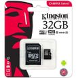 Carte mémoire flash microSDHC UHS-I - KINGSTON Canvas Select - 32 Go - Classe 10-1