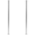 vidaXL Poteaux de clôture 2 pcs Aluminium 185 cm-1