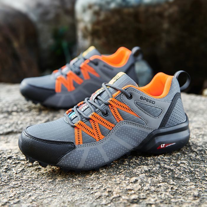Chaussures De Randonnée Homme Sans Lacets Imperméables Orthopédiques - Confort Anti-Tendinite, Légères Et Antidérapantes Pour Marche Et Rando