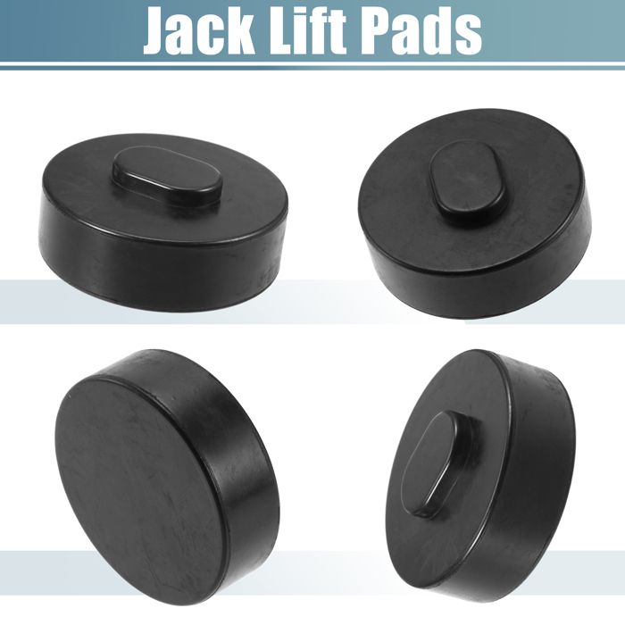 Support De Cric Jack Pad Tesla Model 3 Y - 4 Patins Caoutchouc 20mm Avec Noyau Métal + Boîte De Rangement