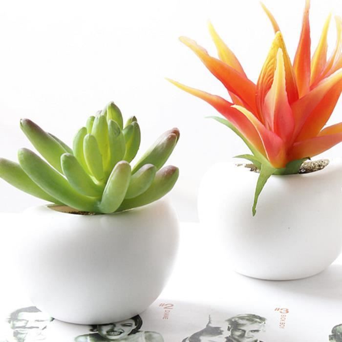 Plantes succulentes en pot 3D pour réfrigérateur, aimant de réfrigérateur,  autocollants portables mignons, décoration de la maison et de la cuisine