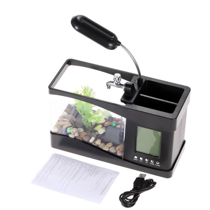 Mini Aquarium électronique Usb de bureau, Mini Aquarium avec pompe