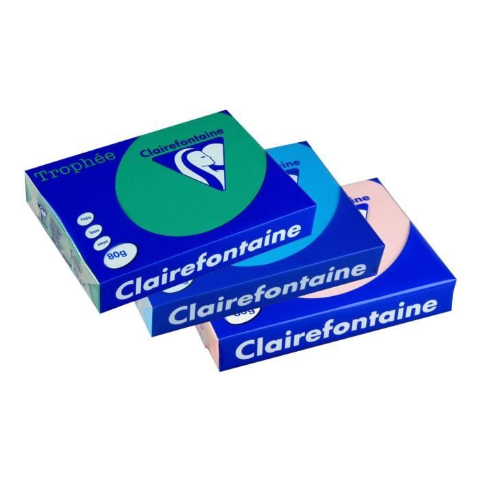 Feuilles A3 blanches Clairefontaine 160 G/M² – 5 ramettes