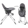 BEST SALE® Chaise haute pour bébé Gris et blanc | 99080-2