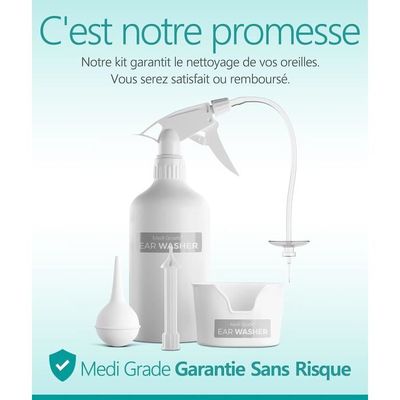 Bougies Pour Les Oreilles - Medi Grade Kit Nettoyeur Oreille 500ml