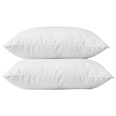 Blanrêve Set Di 2 Cuscini Comfort 60x60 Cm - Imbottitura In Fibra Sintetica Riciclata - Bianco, Ipoallergenico
