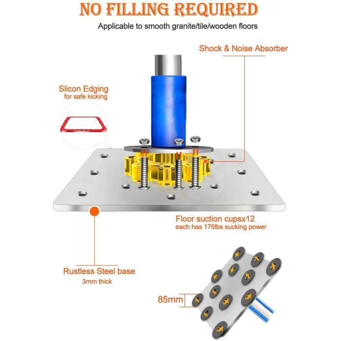 Sac De Frappe Pour Enfants INGO® - 165 Cm, Gonflable Avec Pompe - PVC 0,5 Mm, Stable, Cibles D'apprentissage - Certifié TÜV
