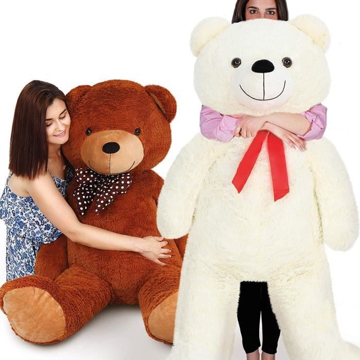 Grand nounours géant Ours en peluche XXXL Teddy Bear - brun Chambre enfants  - Cdiscount Jeux - Jouets