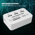 Lecteur de carte mémoire multifonction+3 ports USB HUB Splitter Combo -3