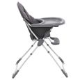 BEST SALE® Chaise haute pour bébé Gris et blanc | 99080-3