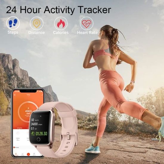 Montre Connect e LIFEBEE Montre Intelligente Femmes Homme Etanche
