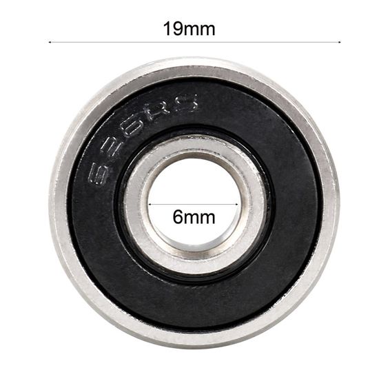 Lot De 10 Roulements à Billes 626ZZ 6x19x6 Mm - Double Blindage - Acier Carbone - Haute Vitesse