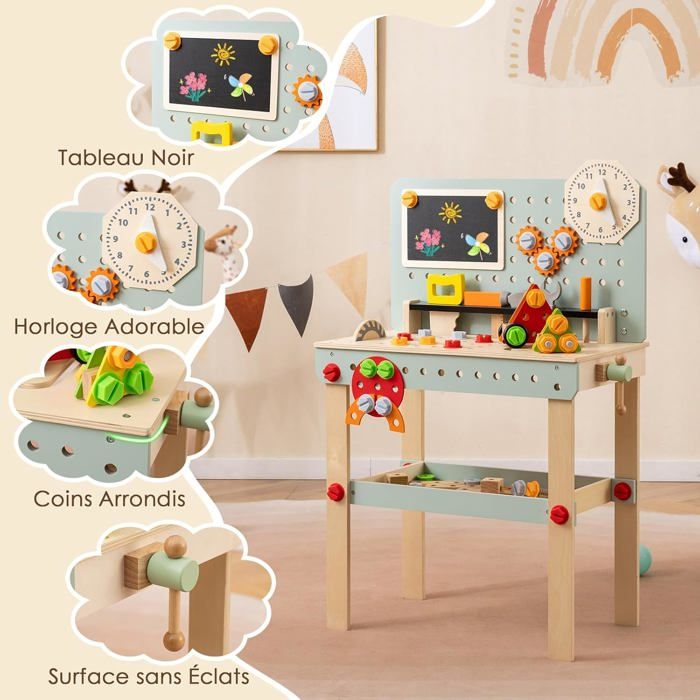 Cofvetia Outils Enfant 3 4 5 Ans, Montessori Jouet Enfants