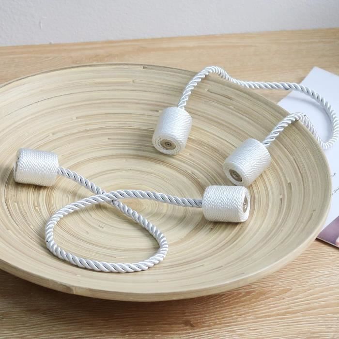 Merriway® BH01607 Lot de 4 crochets pour embrasse de rideaux égyptiens en laiton massif 30 mm