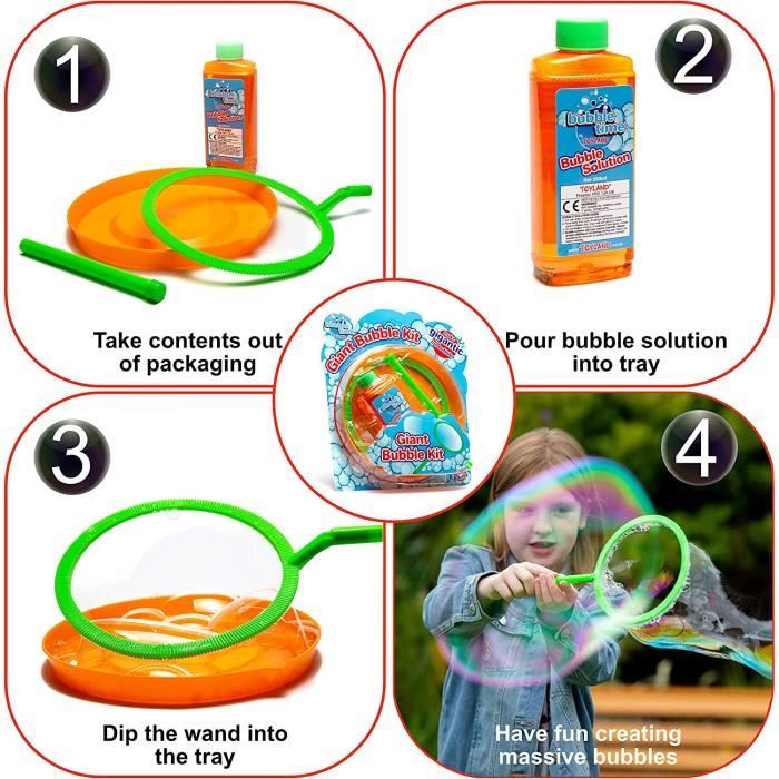 Kim Play - Kit pour méga bulles de savon géantes