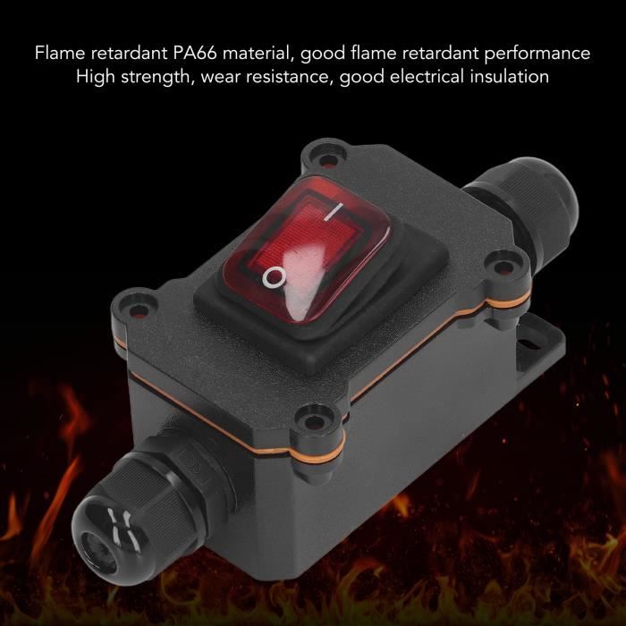 Interrupteur à Cordon étanche IP65 3A 250V 8mm – SODIAL, Le Petit Switch Qui Résiste !