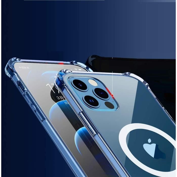 Coque iPhone 11 Pro Max de qualité militaire avec aimant MagSafe -  Transparente 