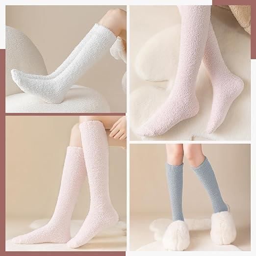 Polaire Corail Polaire Hiver Chaussettes paisse pour Dormir