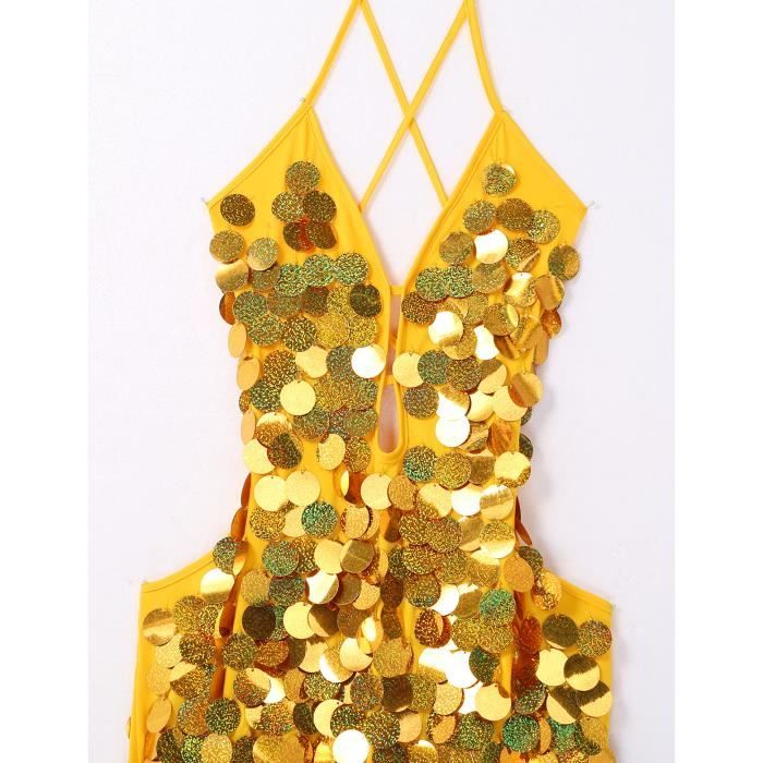 Robe salsa jaune hot sale
