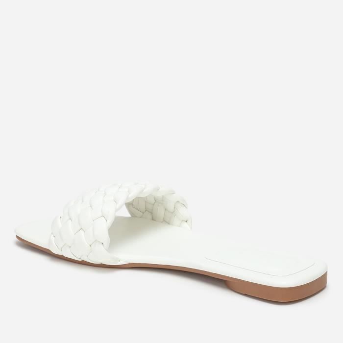 Mules blanches cheap