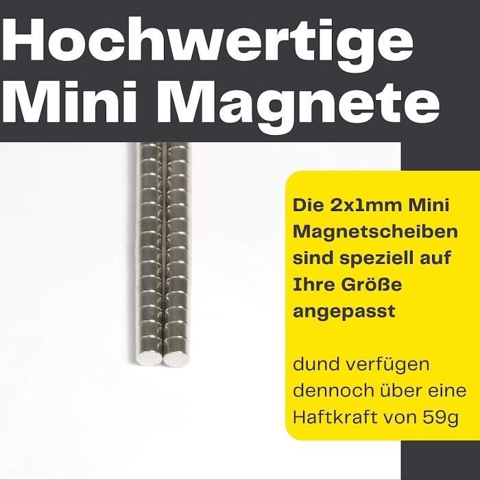 Petit Aimant Puissant Aimant Neodyme Mini Magnet Frigo Rond Tableau Blanc  Magnétique 8X2Mm[H628] - Cdiscount Beaux-Arts et Loisirs créatifs