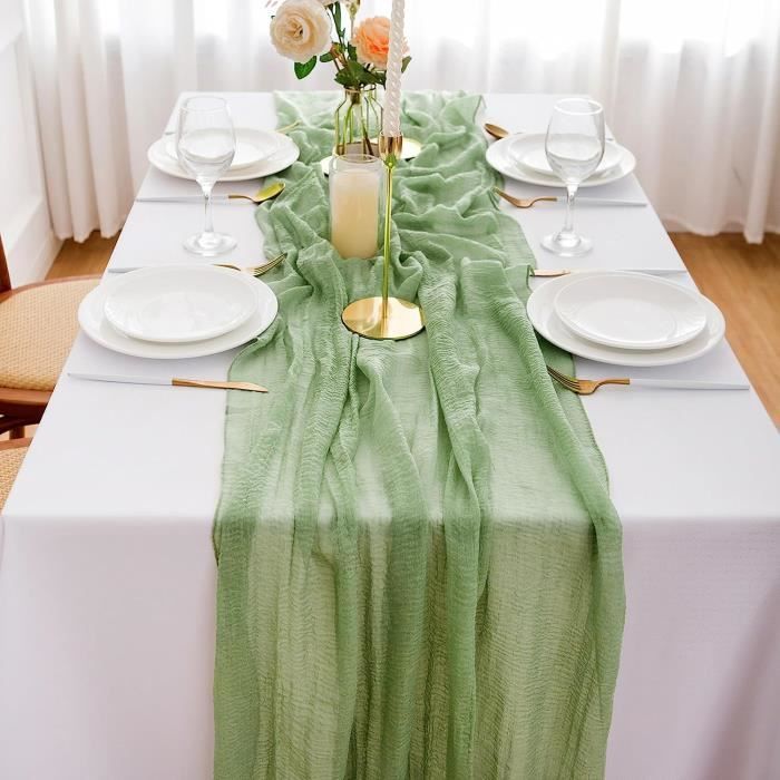 Serviette de table tissu vert pomme 45 x 45 cm