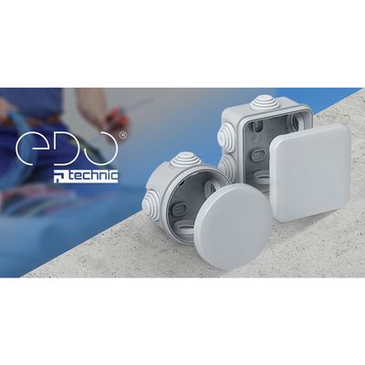 Boîte De Dérivation étanche IP66 Pour Extérieur Et Extérieur 3 Voies Noir Avec 2 Presse-étoupes