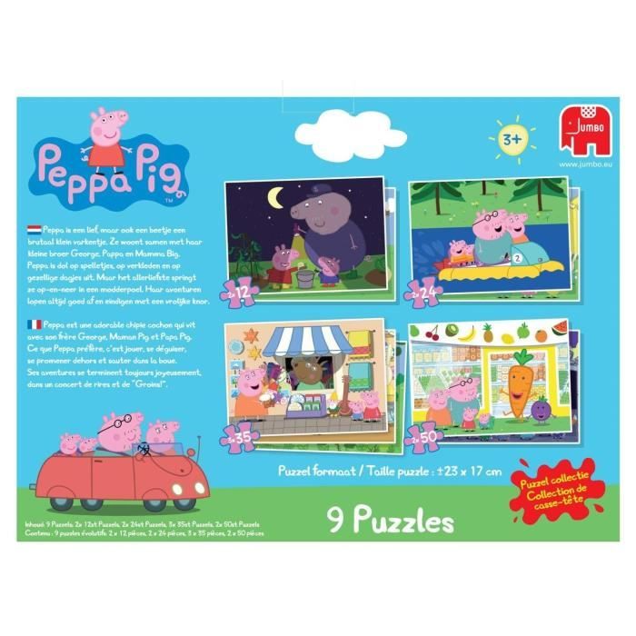 Puzzles enfant 3 ans peppa pig george et sa famille