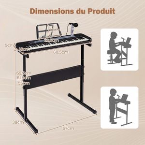 VIDAXL Support de moniteur noir acier VESA 75 100 mm pas cher VIDAXL Support de moniteur noir acier VESA 75 100 mm pas cher